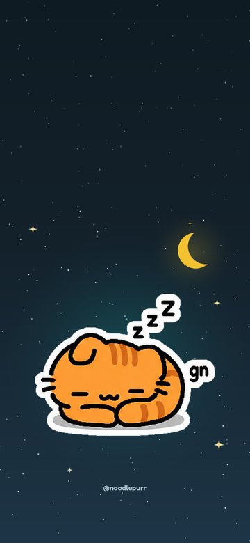 Sleepy night wallpaper